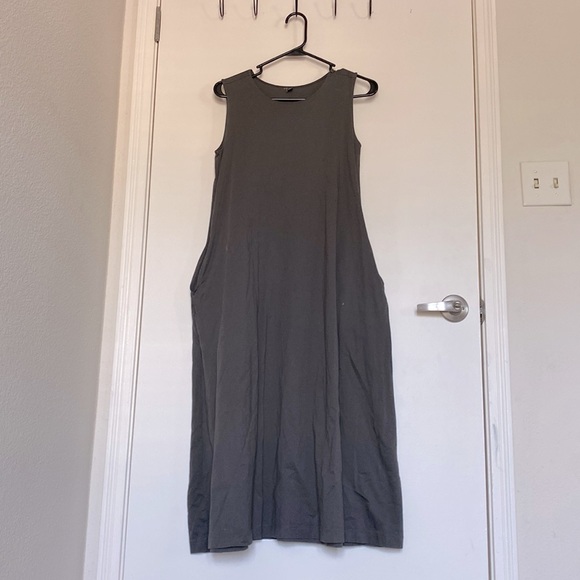 Uniqlo Dresses & Skirts - WOMEN MERCERIZED COTTON A-LINE SLEEVELESS LONG DRESS